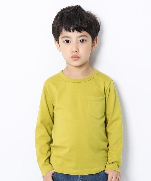 devirock(デビロック)の「クルーネック長袖Tシャツ(Tシャツ/カットソー・キッズ・グリーン系その他/ベージュ/杢グレー/キャメル/ブルー系その他/パープル系その他3/ホワイト/カーキ/ラベンダー/パープル系その他/ネイビー/モカ/スモークピンク/イエロー系その他/パープル/グリーン系その他2/パープル系その他2/ブラック/サックスブルー・130cm/100cm/120cm/140cm/110cm/150cm/160cm/90cm/80cm)」の19枚目の写真