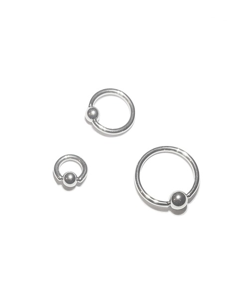 MORPH(モルフ)の「MORPH モルフ CBR ボディーピアス 14ゲージ 6mm~14mm(ピアス(片耳用)・メンズ・シルバー・6/8/10/12/14)」の2枚目の写真