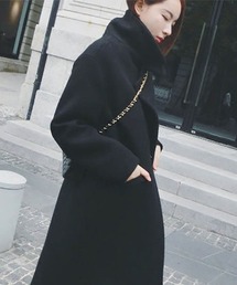 ウール調ライトチェスターコート