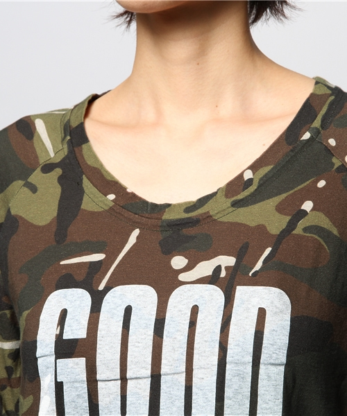 HYSTERIC GLAMOUR(ヒステリックグラマー)の「GOOD WIZZARD pt OP(ワンピース・レディース・ピンク系その他/グリーン系カモフラージュ・FREE)」の5枚目の写真