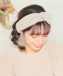 スムース生地ヘアバンド