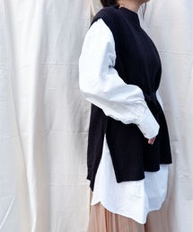 sakishimatokyo | 【ZOZO限定】サキシマamp「ウエストベルトツキニットベスト」(ベスト)