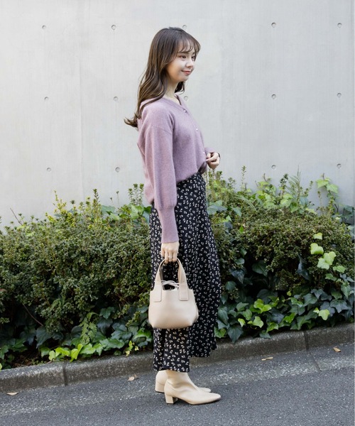 flower（フラワー）の「ムードブルームスカート（スカート・レディース・ブラック/ベージュ・FREE）」の7枚目の写真