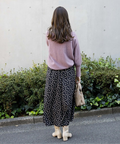 flower（フラワー）の「ムードブルームスカート（スカート・レディース・ブラック/ベージュ・FREE）」の9枚目の写真