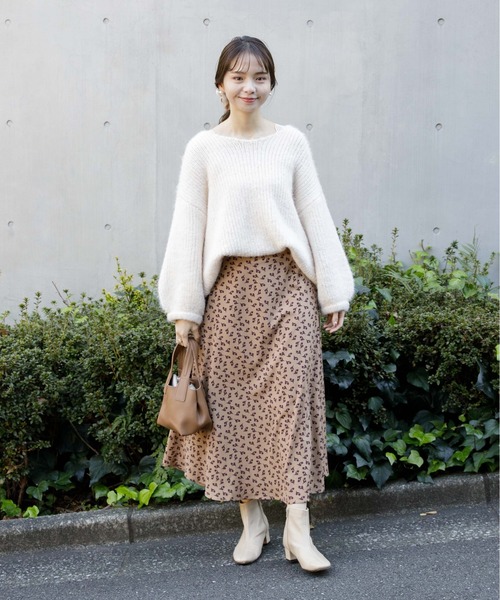 flower（フラワー）の「ムードブルームスカート（スカート・レディース・ブラック/ベージュ・FREE）」の11枚目の写真