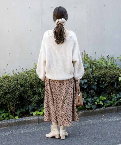 flower（フラワー）の「ムードブルームスカート（スカート・レディース・ブラック/ベージュ・FREE）」の13枚目の写真