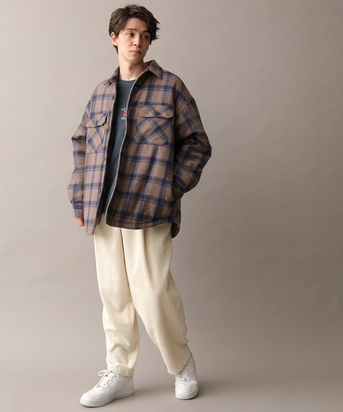 JUNRED(ジュンレッド)の「ウーリーチェックオーバーサイズCPOブルゾン(ブルゾン・メンズ・グレー/ベージュ・M/L)」の5枚目の写真