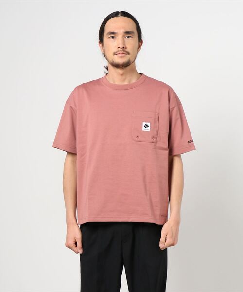 Columbia（コロンビア）の「columbia/コロンビア  ビッグシルエット  バックプリントTシャツ   PM1381（Tシャツ/カットソー・メンズ・ホワイト/ベージュ/ブラック/ピンク/ネイビー・S/L/M/XL）」の16枚目の写真