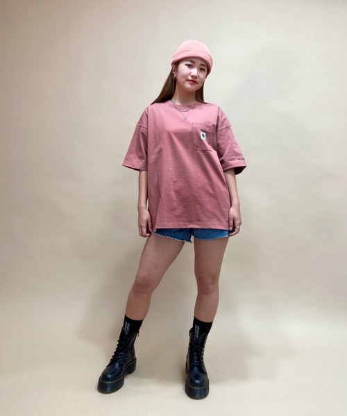 Columbia（コロンビア）の「columbia/コロンビア  ビッグシルエット  バックプリントTシャツ   PM1381（Tシャツ/カットソー・メンズ・ホワイト/ベージュ/ブラック/ピンク/ネイビー・S/L/M/XL）」の13枚目の写真