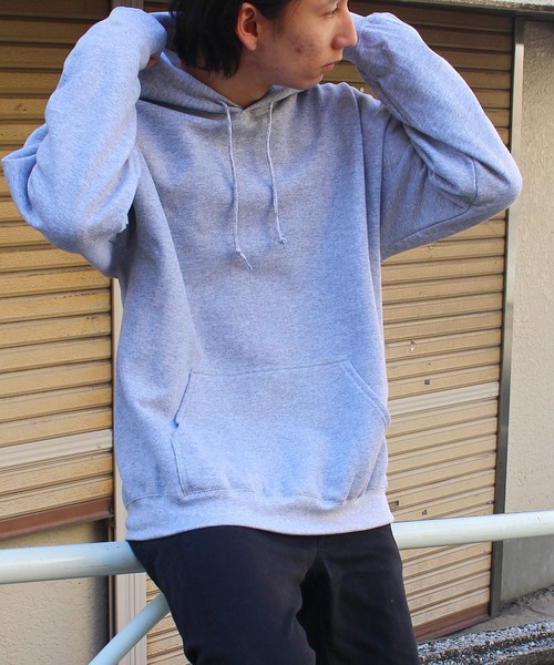 GILDAN（ギルダン）の「【GILDAN】 ギルダン 8.0 oz  ヘビーブレンド プルオーバーフーディー パーカー F1850（パーカー・メンズ・ホワイト/グレー/ブラック/イエロー/オレンジ/サンドベージュ・L/XL/M）」の10枚目の写真