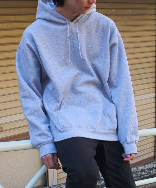 GILDAN（ギルダン）の「【GILDAN】 ギルダン 8.0 oz  ヘビーブレンド プルオーバーフーディー パーカー F1850（パーカー・メンズ・ホワイト/グレー/ブラック/イエロー/オレンジ/サンドベージュ・L/XL/M）」の11枚目の写真