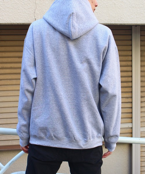 GILDAN（ギルダン）の「【GILDAN】 ギルダン 8.0 oz  ヘビーブレンド プルオーバーフーディー パーカー F1850（パーカー・メンズ・ホワイト/グレー/ブラック/イエロー/オレンジ/サンドベージュ・L/XL/M）」の12枚目の写真