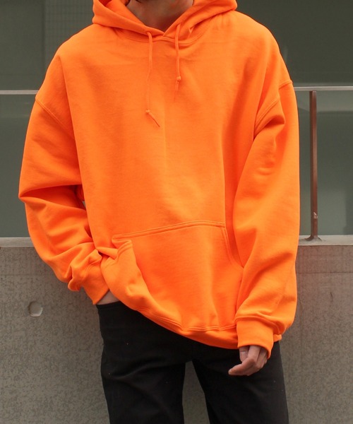 GILDAN ギルダン ビヨンセ パーカー フーディ coachella L 橙 セール】【GILDAN】 ギルダン 8.0 oz ヘビーブレンド プルオーバー