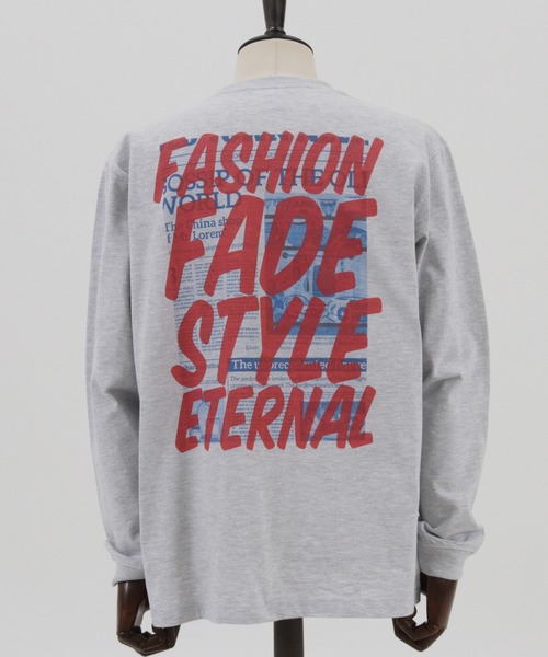 CAMBIO(カンビオ)の「mlt3318-プリントロンT_Fade style(Tシャツ/カットソー・メンズ・エメラルドブルー/アッシュ/ホワイト・L/S/XL/M)」の16枚目の写真