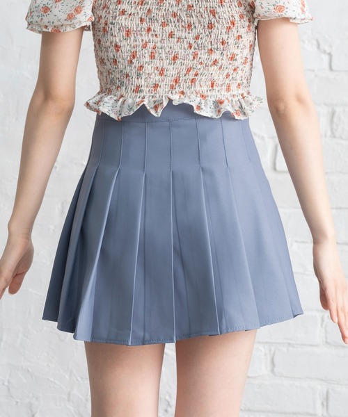 Newlyme（ニューリーミー）の「プリーツミニスカパン（スカート・レディース・ブラック/ピンク/ベージュ/ブルー/モカ/スモークピンク・SMALL/MEDIUM/LARGE/X-LARGE/XX-LARGE）」の13枚目の写真