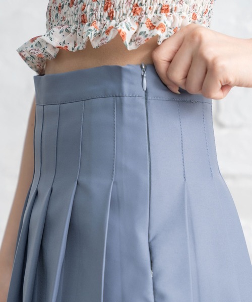 Newlyme（ニューリーミー）の「プリーツミニスカパン（スカート・レディース・ブラック/ピンク/ベージュ/ブルー/モカ/スモークピンク・SMALL/MEDIUM/LARGE/X-LARGE/XX-LARGE）」の15枚目の写真