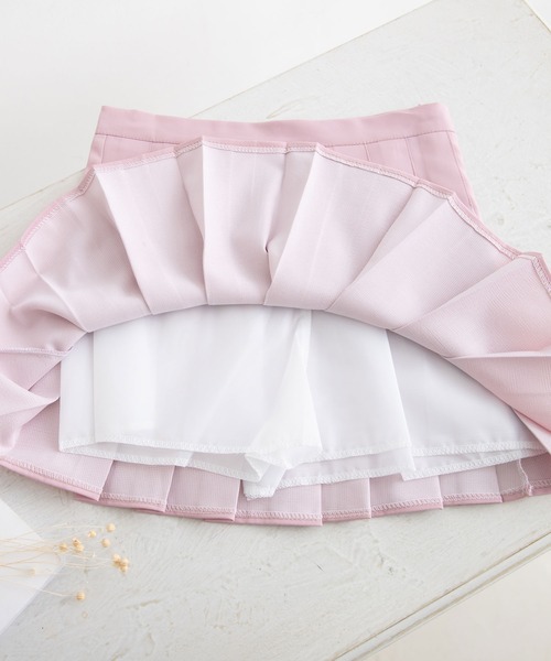 Newlyme（ニューリーミー）の「プリーツミニスカパン（スカート・レディース・ブラック/ピンク/ベージュ/ブルー/モカ/スモークピンク・SMALL/MEDIUM/LARGE/X-LARGE/XX-LARGE）」の7枚目の写真