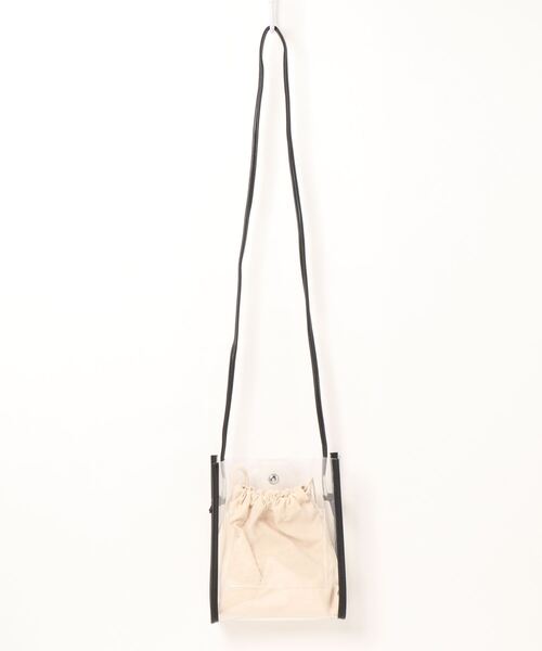 one way（ワンウェイ）の「【oneway】クリア巾着付きミニバッグ（ショルダーバッグ・レディース・ゴールド/ライトグレー/ブラック・FREE）」の6枚目の写真