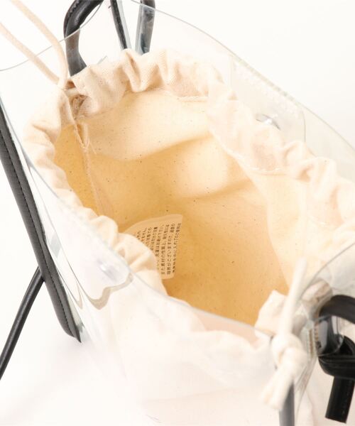 one way（ワンウェイ）の「【oneway】クリア巾着付きミニバッグ（ショルダーバッグ・レディース・ゴールド/ライトグレー/ブラック・FREE）」の7枚目の写真