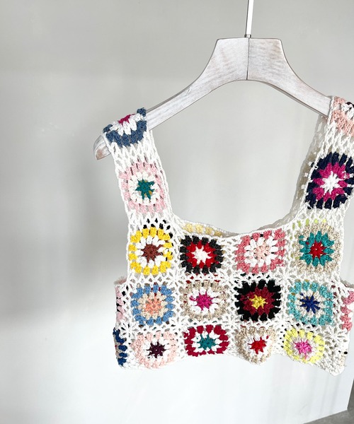 SANSeLF（サンセルフ）の「【SANSeLF】crochet knit bustier　sanw66（その他トップス・レディース・マルチ・FREE）」の6枚目の写真