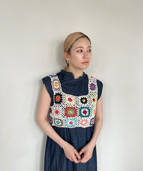 SANSeLF（サンセルフ）の「【SANSeLF】crochet knit bustier　sanw66（その他トップス・レディース・マルチ・FREE）」の16枚目の写真