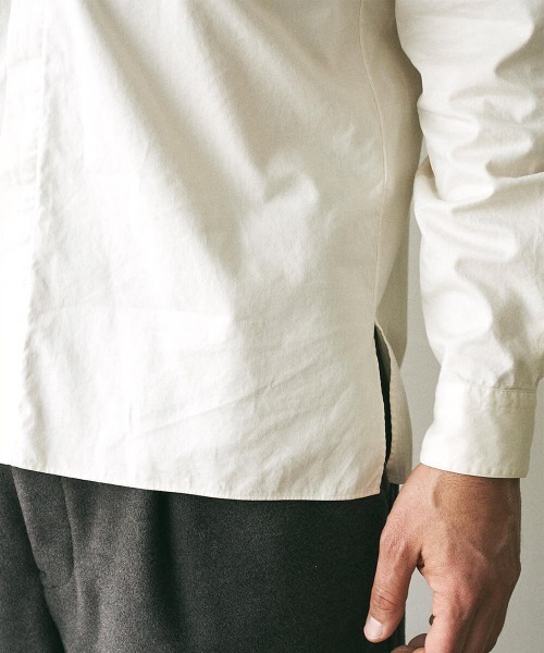 アンフィル unfil シャツ unfil (アンフィル) cotton & silk-twill short sleeve shirt