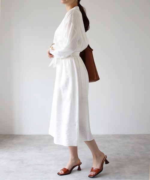 リボンベルト付きフロントボタンワンピース ワンピース Amie Studio アミエスタジオ のファッション通販 Zozotown