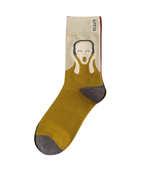 絵絵絵（エエエ）の「レディース 名画イラスト クルーソックス靴下（ソックス/靴下・レディース・A/B/C・FREE）」の11枚目の写真