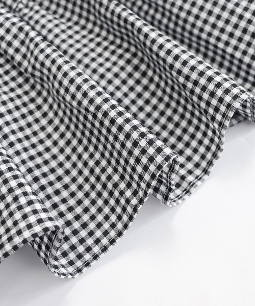 BLUEEAST（ブルーイースト）の「ギンガムチェックカシュクールワンピース（ワンピース・レディース・ブルー/ブラック/ネイビー・MEDIUM）」の9枚目の写真
