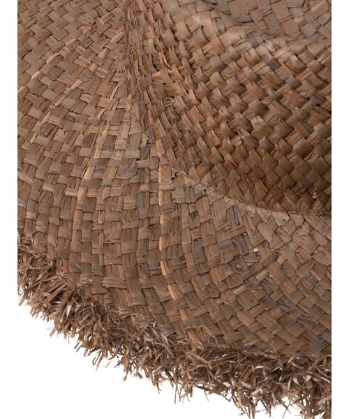 MURUA（ムルーア）の「フリンジラフィアハット（ハット・レディース・ベージュ/ブラウン・FREE）」の8枚目の写真