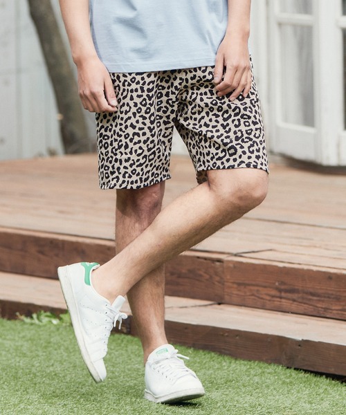 CAMBIO（カンビオ）の「mp8981-ヒョウ柄ショートパンツ（その他パンツ