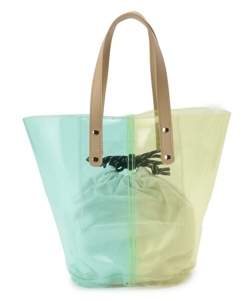 adabat（アダバット）の「◆配色ポーチ（トートバッグ・レディース・黄緑系/グレー系・00）」の7枚目の写真