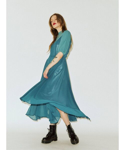 jouetie（ジュエティ）の「クロスレイヤードワンピース（ワンピース・レディース・ブラック/ブルー/グリーン・MEDIUM）」の10枚目の写真