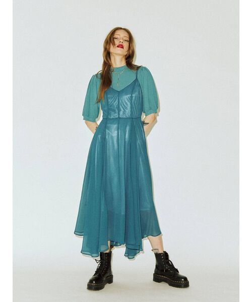 jouetie（ジュエティ）の「クロスレイヤードワンピース（ワンピース・レディース・ブラック/ブルー/グリーン・MEDIUM）」の13枚目の写真