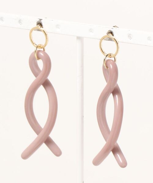 Shirmie(シェルミー)の「【Shirmie】ツイストロングピアス(ピアス(両耳用)・レディース・ブラウン/その他/ライトピンク/ホワイト/オレンジ/グレー系その他/ライトグレー/ブルー/ブラウン系その他/シルバー/クリアグリーン/ライトオレンジ系/グレー/クリア/ホワイト系その他2/ブラック/グリーン/パープル系その他/パープル/アイボリー/ピンク系その他/ゴールド/ホワイト系その他・FREE)」の14枚目の写真