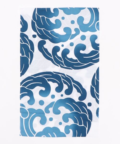 カヤ（カヤ）の「【カヤ】注染長尺手ぬぐい 浪紋（ハンカチ/ハンドタオル・メンズ・レッド/ブルー・FREE）」の2枚目の写真