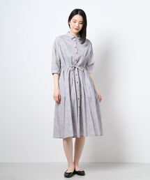 美品　Tob.byagnesb フラワーロングシャツワンピース To b. by agnes b.（トゥービーバイアニエスベー）の「WR91 ROBE