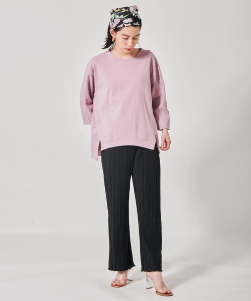 Lilipetit(リリプティ)の「カットプリーツパンツ(その他パンツ・レディース・ライトグレー/ブラック/イエロー/ボルドー・M/L)」の6枚目の写真