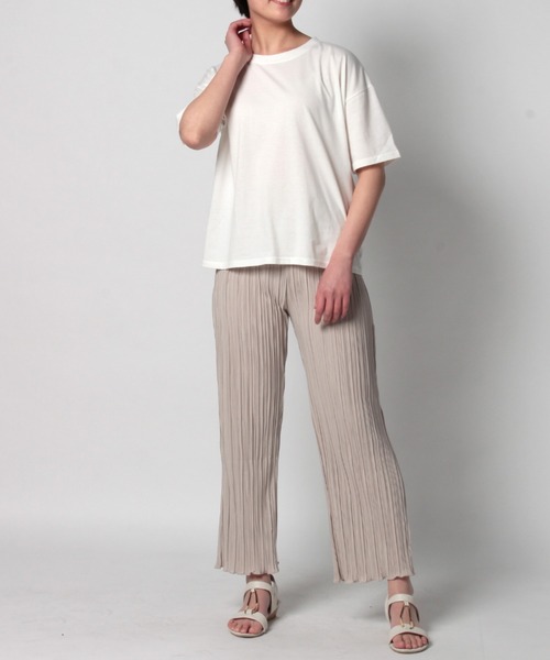 Lilipetit(リリプティ)の「カットプリーツパンツ(その他パンツ・レディース・ライトグレー/ブラック/イエロー/ボルドー・M/L)」の11枚目の写真
