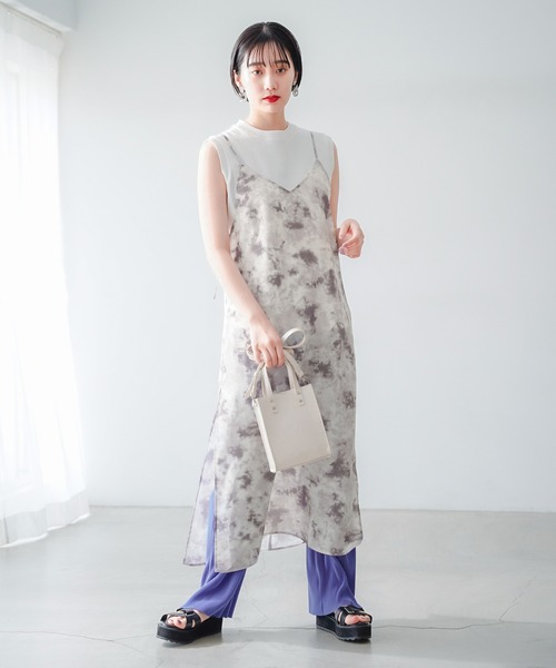 PAGEBOY(ページボーイ)の「シアーグラスキャミワンピース(ワンピース・レディース・グレー系その他/パープル系その他・FREE)」の2枚目の写真