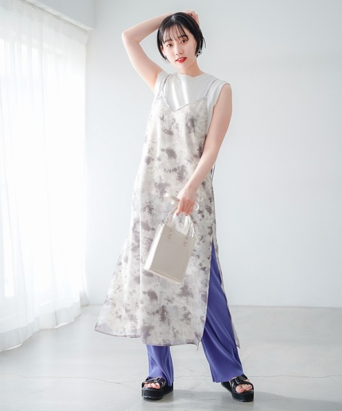 PAGEBOY(ページボーイ)の「シアーグラスキャミワンピース(ワンピース・レディース・グレー系その他/パープル系その他・FREE)」の6枚目の写真