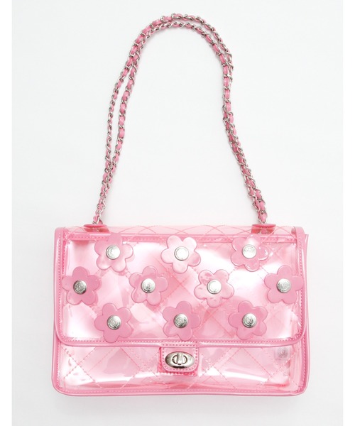 バッグ little sunny bite2way floral bag / PINK セール】PVC 2way floral bag（ハンドバッグ）｜Little sunny