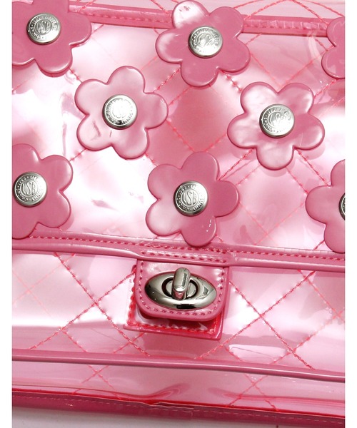 バッグ little sunny bite2way floral bag / PINK セール】PVC 2way floral bag（ハンドバッグ）｜Little sunny