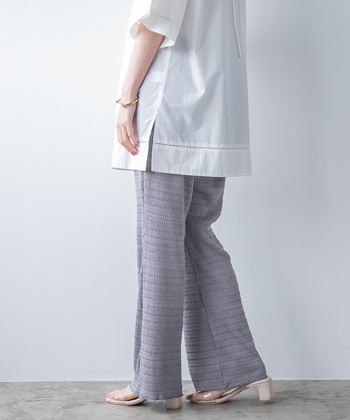 A part by（アパートバイ）の「Poレースイージーパンツ　951707（その他パンツ・レディース・ライトグレー/ブラック/グリーン系その他4/ブルー系その他5・FREE）」の4枚目の写真