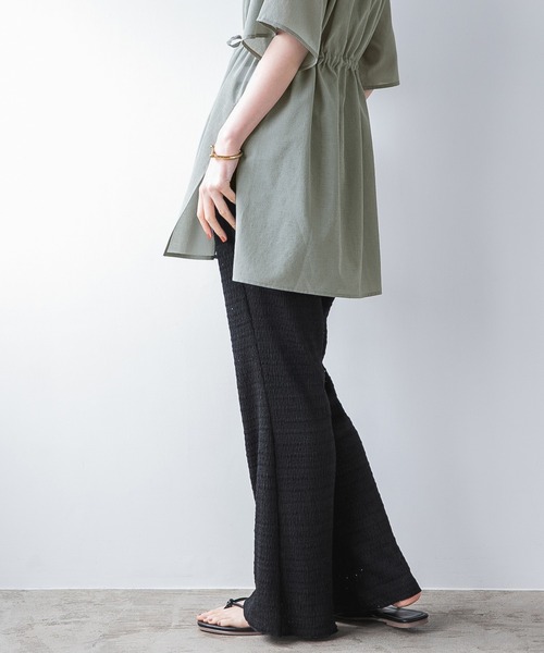 A part by（アパートバイ）の「Poレースイージーパンツ　951707（その他パンツ・レディース・ライトグレー/ブラック/グリーン系その他4/ブルー系その他5・FREE）」の16枚目の写真