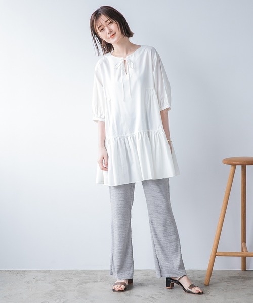 A part by（アパートバイ）の「Poレースイージーパンツ　951707（その他パンツ・レディース・ライトグレー/ブラック/グリーン系その他4/ブルー系その他5・FREE）」の19枚目の写真