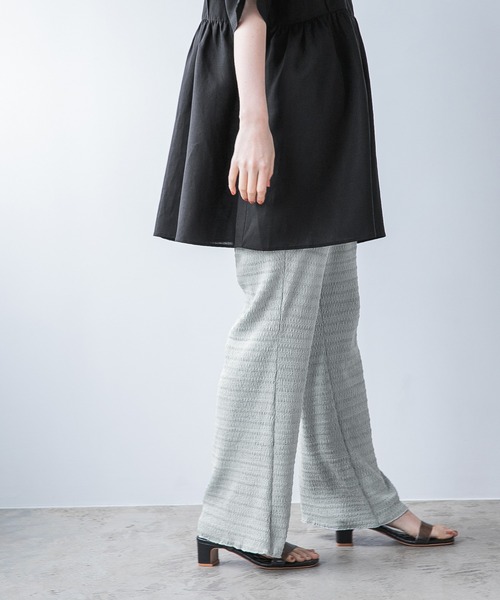 A part by（アパートバイ）の「Poレースイージーパンツ　951707（その他パンツ・レディース・ライトグレー/ブラック/グリーン系その他4/ブルー系その他5・FREE）」の22枚目の写真