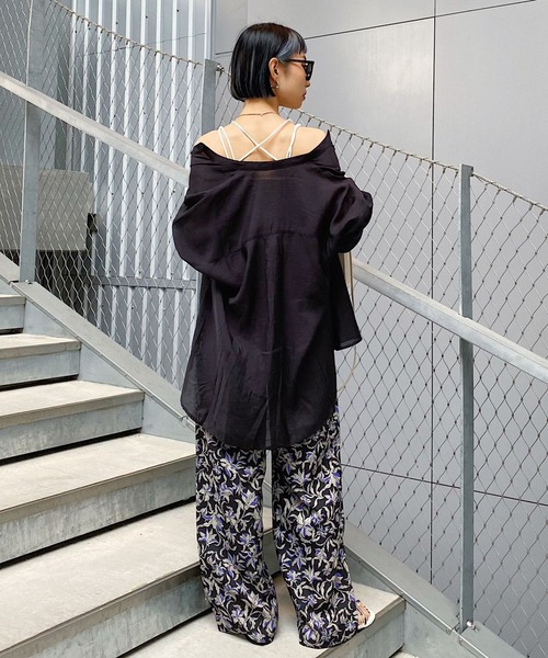 PAGEBOY（ページボーイ）の「カップツキバッククロスキャミ（キャミソール・レディース・ブラック/パープル/オフホワイト/ブラウン系その他・FREE）」の9枚目の写真