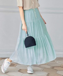 花柄ティアードスカート