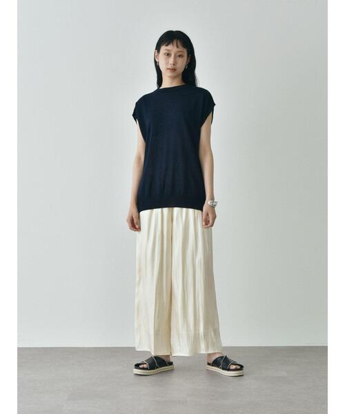 GARAGE OF GOOD CLOTHING（ガレージオブグッドクロージング）の「シャイニ-サテンパンツ＊＊（その他パンツ・レディース・グリーン/アイボリー/ブラック・FREE）」の19枚目の写真